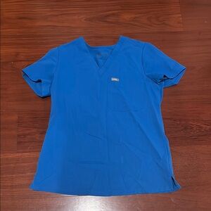 Figs Blue Short Sleeve Women's Tee